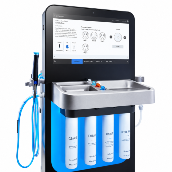 Illustration of a Hydrafacial Syndeo machine